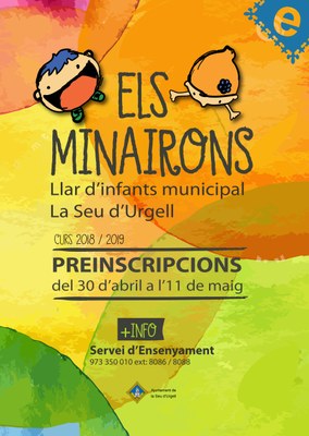 Obertura de les inscripcions a la Llar d'infants municipal Els Minairons