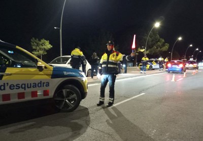 Control nocturn de trànsit (Foto: Mossos d'Esquadra)