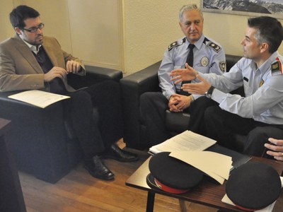 Preparació de l'operatiu policial de Nadal