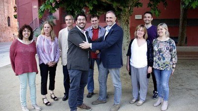 Pacte de govern entre Jordi Fàbrega i Francesc Viaplana, el juny del 2019