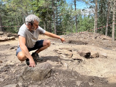 Òscar Augé, arqueòleg coordinador de l'excavació (Foto: ACN)