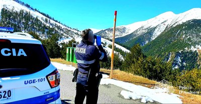 Control de la Policia andorrana (Foto: Policia Andorra / arxiu)
