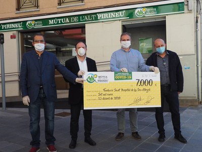 Donació de la Mútua de l'Alt Pirineu per al Sant Hospital de la Seu