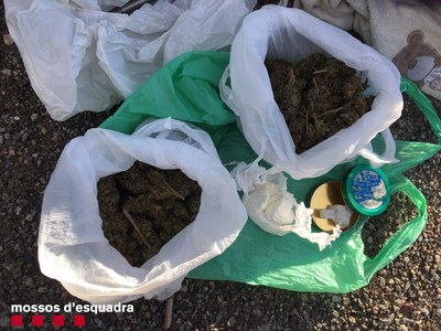 Droga decomissada en un control a la Collada de Toses (Mossos d'Esquadra)