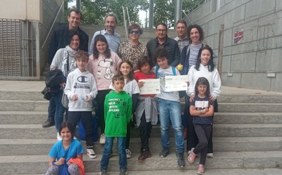 Alumnes de l'Escola Albert Vives a la matinal 'Fem Matemàtiques' (Foto: Escola Mn. Albert Vives)