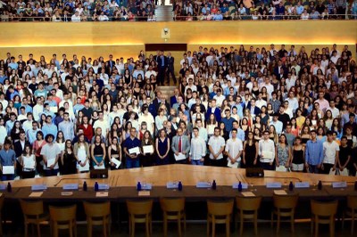 Lliurament de diplomes a les millors notes de la Selectivitat 2019 (Foto: Dep. Empresa i Coneixement)