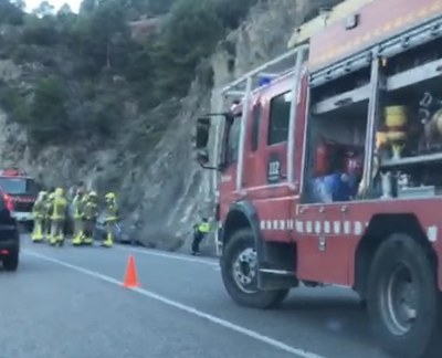 Accident a la C-14, a Coll de Nargó