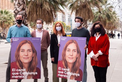 Jaume Moya, a la presentació de les llistes d'ECP