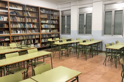 Una aula de l'Institut Joan Brudieu (Foto: ACN/arxiu)