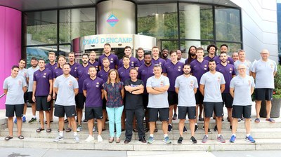 Recepció al Barça Lassa d'handbol (Comú d'Encamp)
