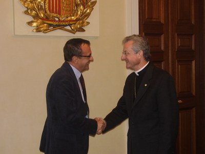 Reunió entre Miquel Pueyo i Joan-Enric Vives