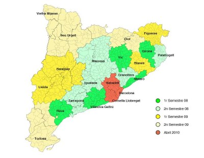 Mapa del desplegament de la TDT