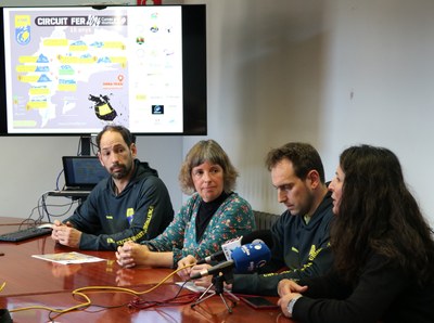 Marc Segarra, Josefina Lladós, Carlos Guàrdia i Eva Fiter presenten el Cadí Circuit Fer 2024