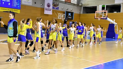 Imatge del partit entre el Cadí La Seu i el Castors Braine (Foto: Agustí Peña)