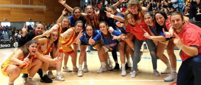 La selecció catalana cadet femenina, campiona estatal 2020 (Foto: FCBQ)