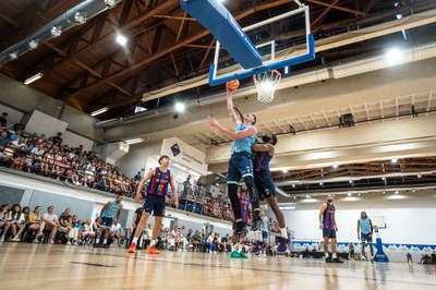 El Complex Esportiu d'Encamp, ple per al partit amistós entre el MoraBanc Andorra i el Barça (Foto: BC MoraBanc Andorra)