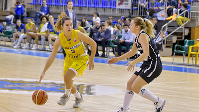 Laura Peña, en el partit Cadí La Seu-PEAC Pécs (Foto: Agustí Peña)