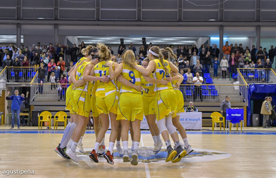 El Cadí La Seu celebra la victòria davant l'Aluinvent Miskolc (Foto: Agustí Peña)