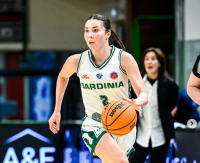 Shaylee Gonzales, en un partit del Dinamo Sassari aquesta darrera temporada (Foto: EuroCup Women)