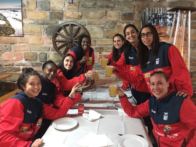 El Cadí La Seu celebra la victòria a Gernika (Foto: Sedis Bàsquet)