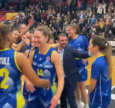 El Cadí La Seu celebra, a la pista del Flammes Carolo, la classificació per a 1/4 de final de l'EuroCup Women 2022-2023 (Imatge: Sedis Bàsquet)