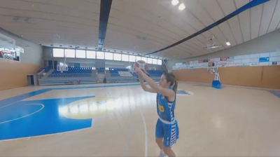 Enregistrament de la nova careta de 'Basquetmania', amb càmera 360º, al Palau d'Esports de la Seu d'Urgell (Esport 3)
