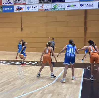 Partit de l'equip mini femení del Sedis Bàsquet al Torneig de Nadal 2025 (Foto: Sedis Bàsquet)
