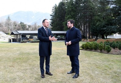 Una de les trobades entre Espot i Aragonès (Foto d'arxiu/Govern d'Andorra)