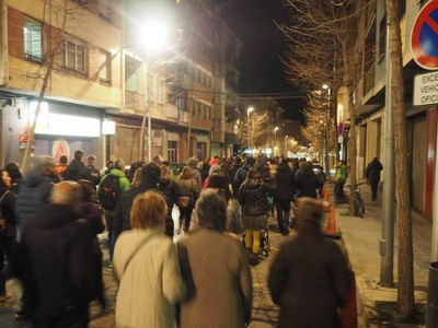 Manifestació pel nucli urbà de la Seu, divendres passat