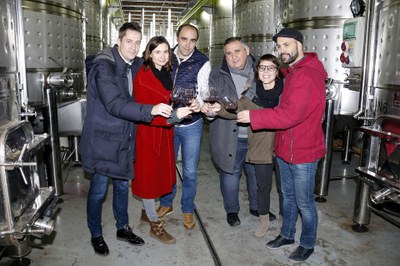 Presentació del vi solidari 'Gra de sorra' (Foto: ACN)