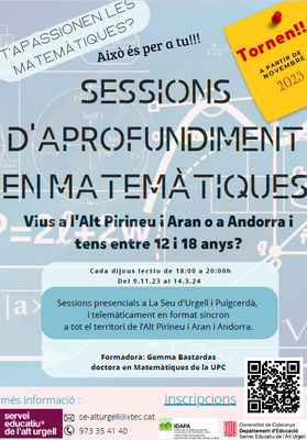 Sessions d'aprofundiment en matemàtiques