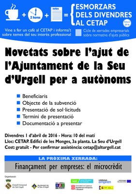 Esmorzars dels Divendres al CETAP-Telecentre