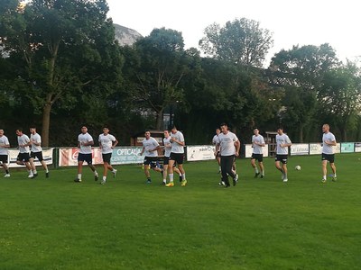Entrenament de pretemporada del CF Organyà