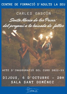 Inauguració del curs del CFA de la Seu