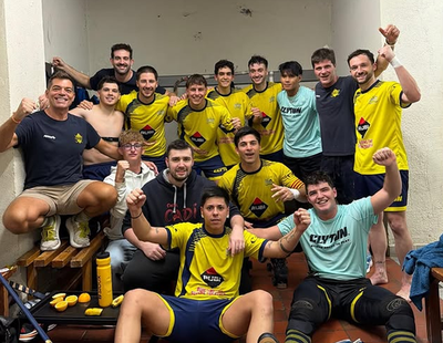 El CH Cadí celebra el triomf enfront de l'Alpicat (@clubhoqueicadi)