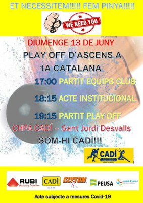 El 'play-off' d'ascens a Primera Catalana d'hoquei patins, al Poliesportiu de la Seu