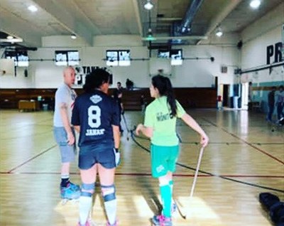 Formació amb l'equip femení de The Phoenix Club Rink Hockey (@chpacadi_hoquei)