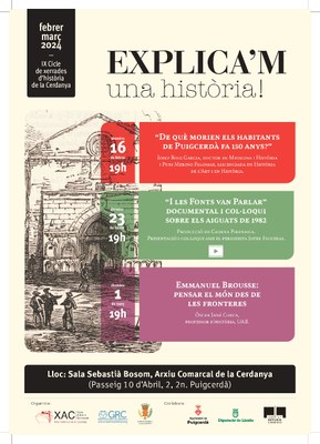 Nova edició del cicle 'Explica'm una història'