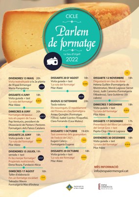 Cartell del cicle 'Parlem de formatge'