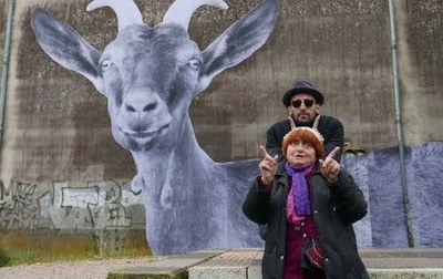 Agnès Varda i l'artista JR