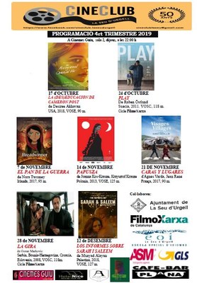 Programació Cineclub La Seu
