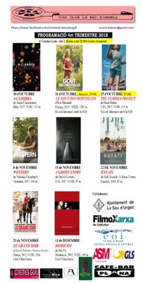 Cineclub la Seu - Tardor 2018