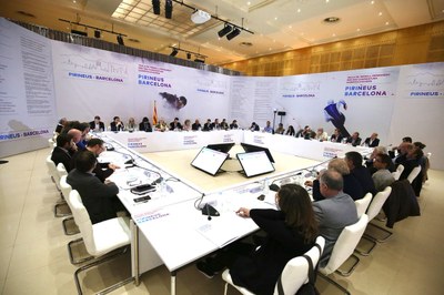 Reunió del projecte Pirineus-Barcelona amb representants del CIO (Foto: SGE)