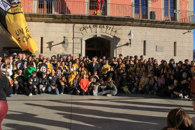 Celebració de la consecució de la Lliga masculina i de la Copa femenina per part del CG Puigcerdà (Foto: Joan Reyes)