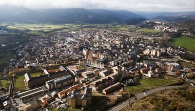 La Seu d'Urgell des del Pla de les Forques