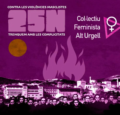 El Col·lectiu Feminista de l'Alt Urgell commemora el 25-N sota el lema 'Trenquem les complicitats'