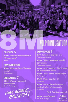 Actes 8-M a la Seu d'Urgell