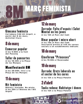 Actes del Comitè 8M Alt Urgell