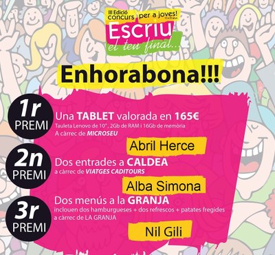 Resultats d''Escriu el teu final'