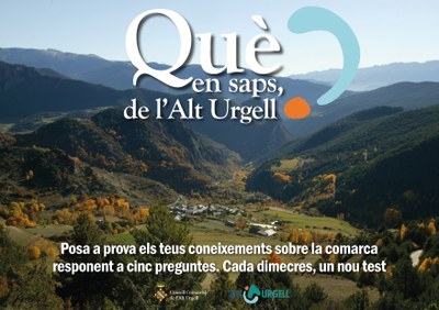 Joc 'Què en saps, de l'Alt Urgell?'